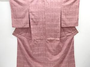 大正ロマン　抽象模様織り出しお召着物